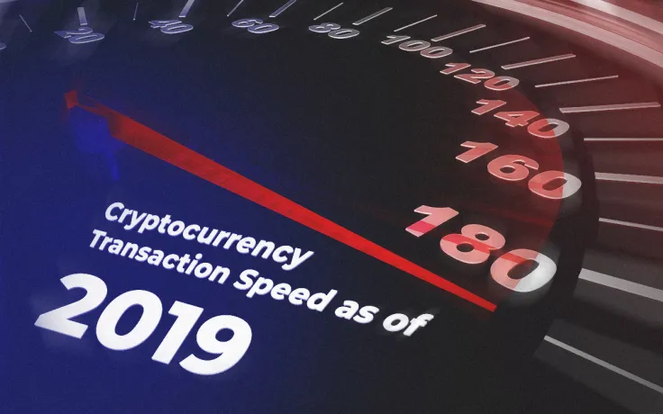 Cryptocurrency Transaction Speed as of 2019