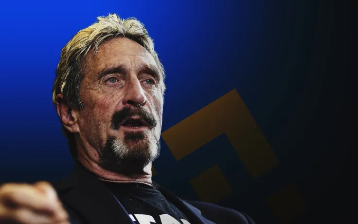 John McAfee Finds Secret Binance Referral Link in the Address of His Crypto DEX