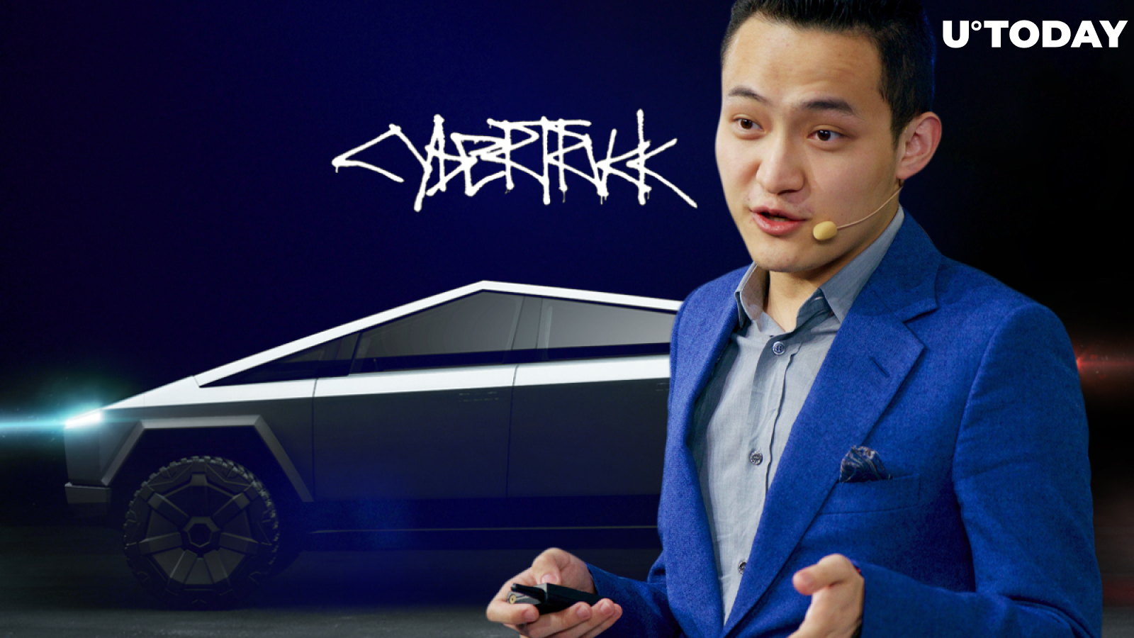 Tron CEO Justin Sun Teases Tesla Cybertruck Giveaway