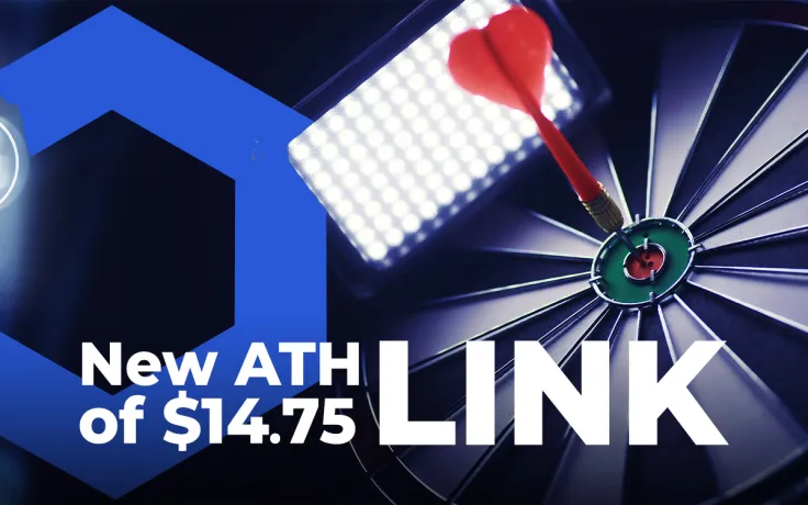 LINK Prints New ATH of $14.75 While Chainlink Takes Staked on as Oracle Node Operator