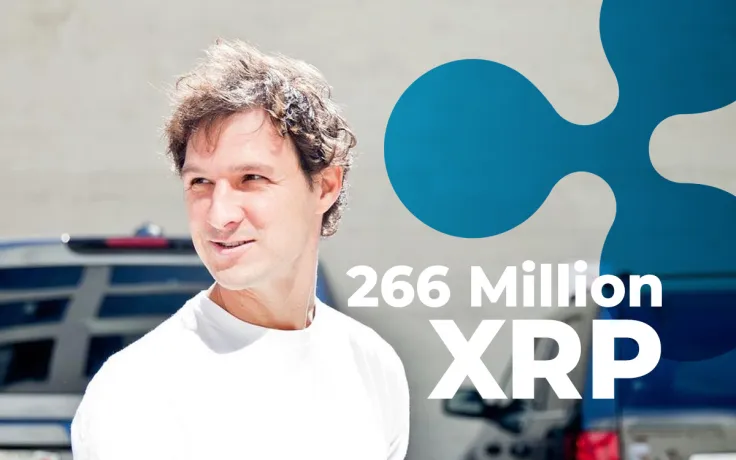 Ripple Sends Whopping 266 Million XRP to Jed McCaleb, He Cashes Out 29.5 Million