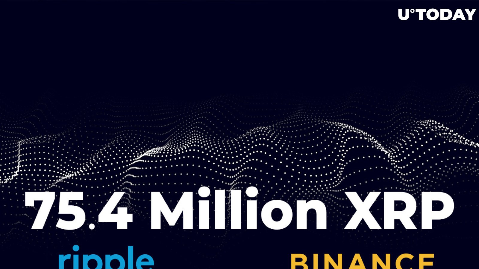 75.4 Million XRP Moved by Ripple and Binance, With Ripple's Regular Tranche to Huobi
