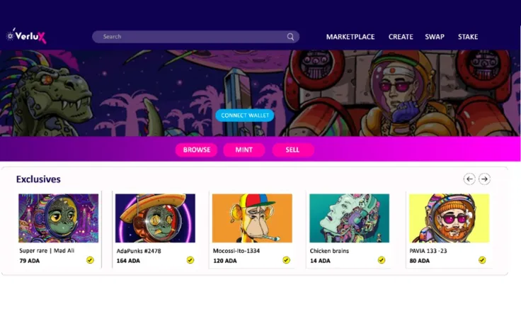 Cardano NFT Marketplace Verlux Releases The First UI Demo Of Their Platform
