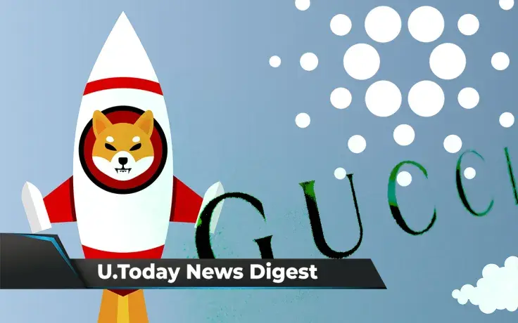 Large SHIB Transactions Reach $390 Million, Cardano Available on Bitpoint Pro, Gucci Buys Land in Sandbox: Crypto News Digest by U.Today