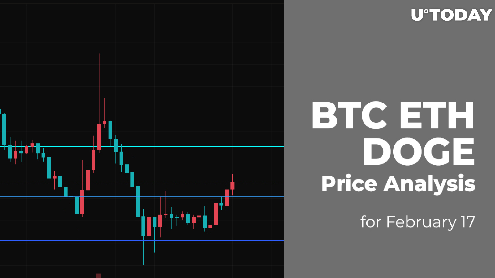 BTC, ETH and DOGE Price Analysis for February 17