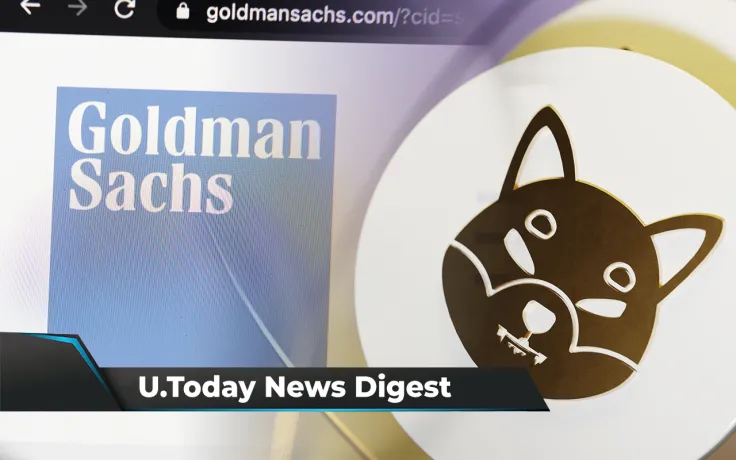 SHIB Available on Canada’s Netcoins, Cardano Supports ETH dApps, Goldman Sachs Names Ripple "Opportunity in Payments": Crypto News Digest by U.Today