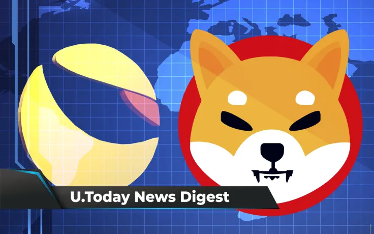 1.2 Billion SHIB Burned in Last 7 Days, Terra Spikes 9%, Crypto Will Surge Should Fed Raise Inflation Target: Crypto News Digest by U.Today