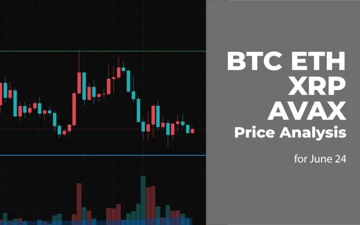 BTC, ETH, XRP and AVAX Price Analysis for June 24