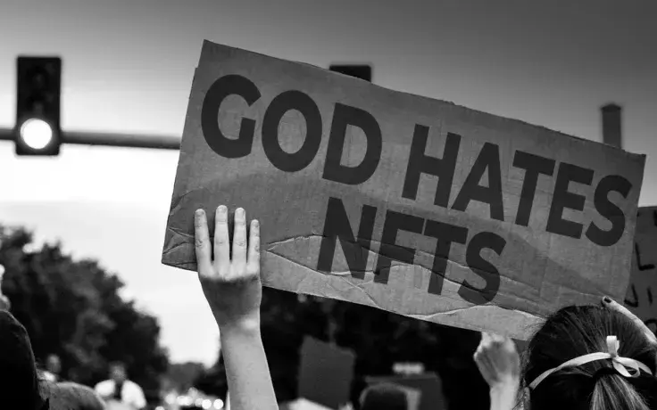 That Ridiculous Anti-NFT Protest Was Fake (Of Course)