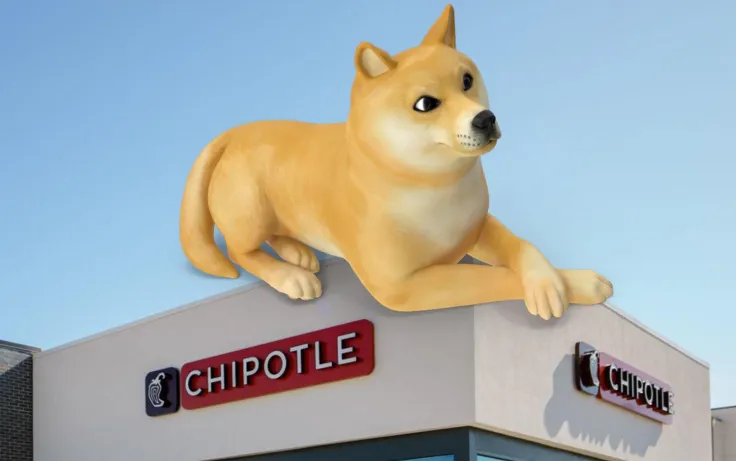 Dogecoin "Takes Over" Fast-Food Giant Chipotle