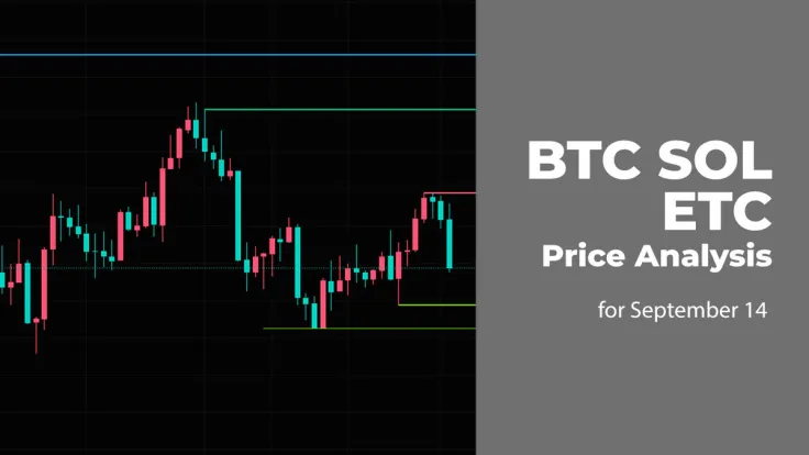 BTC, SOL and ETC Price Analysis for September 14