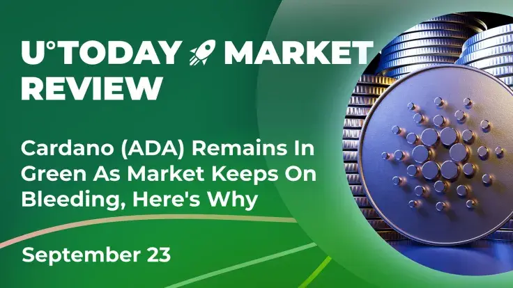 Cardano (ADA) Remains in Green as Market Keeps on Bleeding, Here's Why: Crypto Market Review, September 23