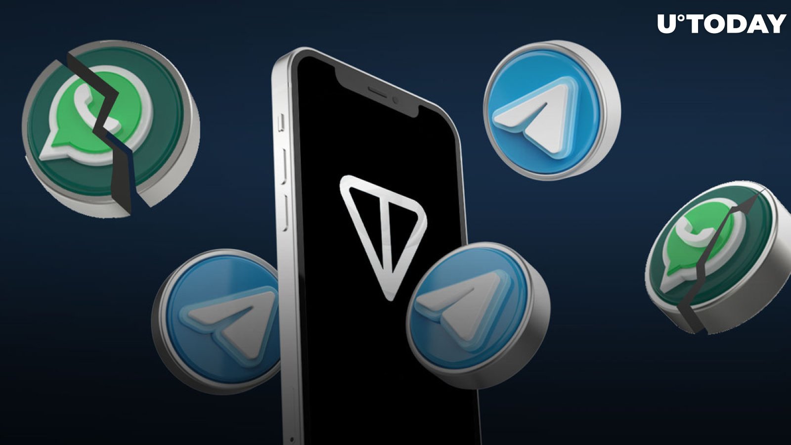 Toncoin (TON) Up as Telegram Rival WhatsApp Crashes