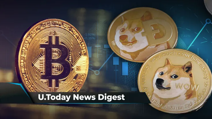 50,000 BTC Bought in Five Days, Over 2 Trillion SHIB Wired, DOGE Spikes 10% in Hours: Crypto News Digest by U.Today