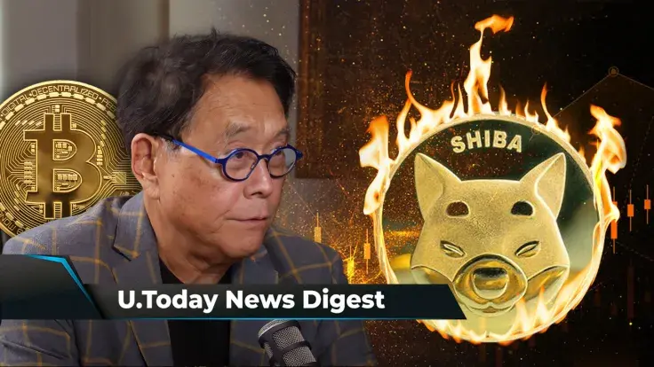 Robert Kiyosaki Names BTC Price Driver, Charles Hoskinson Shares Rumors on Ripple Lawsuit Settled This December, SHIB Burn Rate up 900%: Crypto News Digest by U.Today