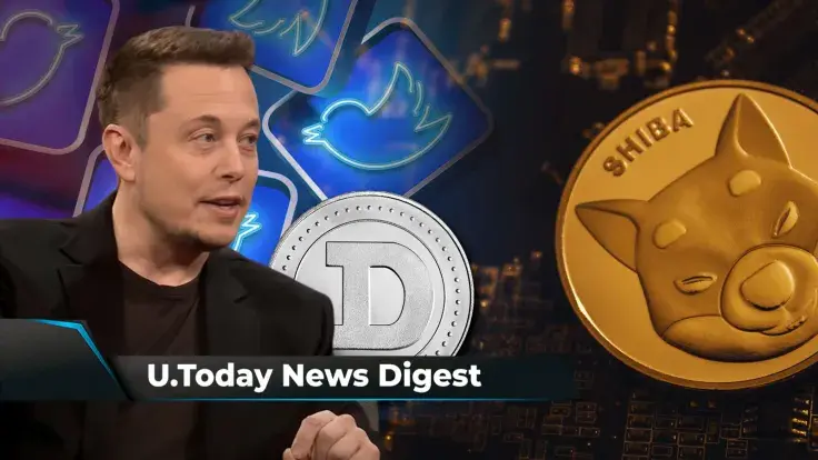 Elon Musk May Talk to DOGE Army via Twitter Spaces, XRP Accepted as Payment for Luxury Homes in Dubai, 72.46 Billion SHIB Dumped: Crypto News Digest by U.Today