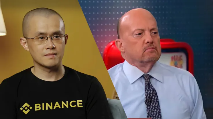 Binance CEO Trolls Jim Cramer as Bitcoin (BTC) Hits $21,500