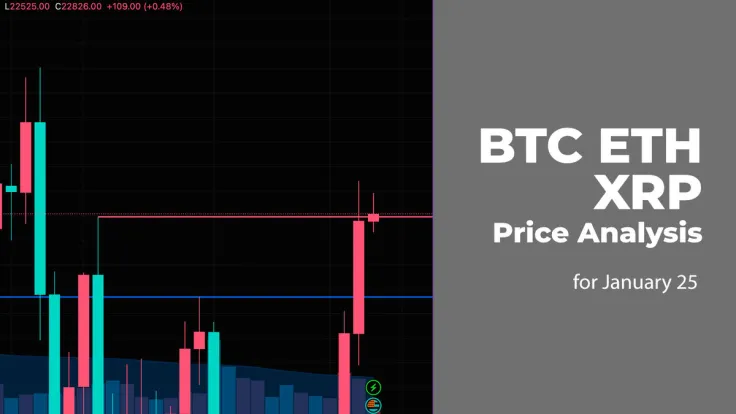 BTC, ETH and XRP Price Analysis for January 25