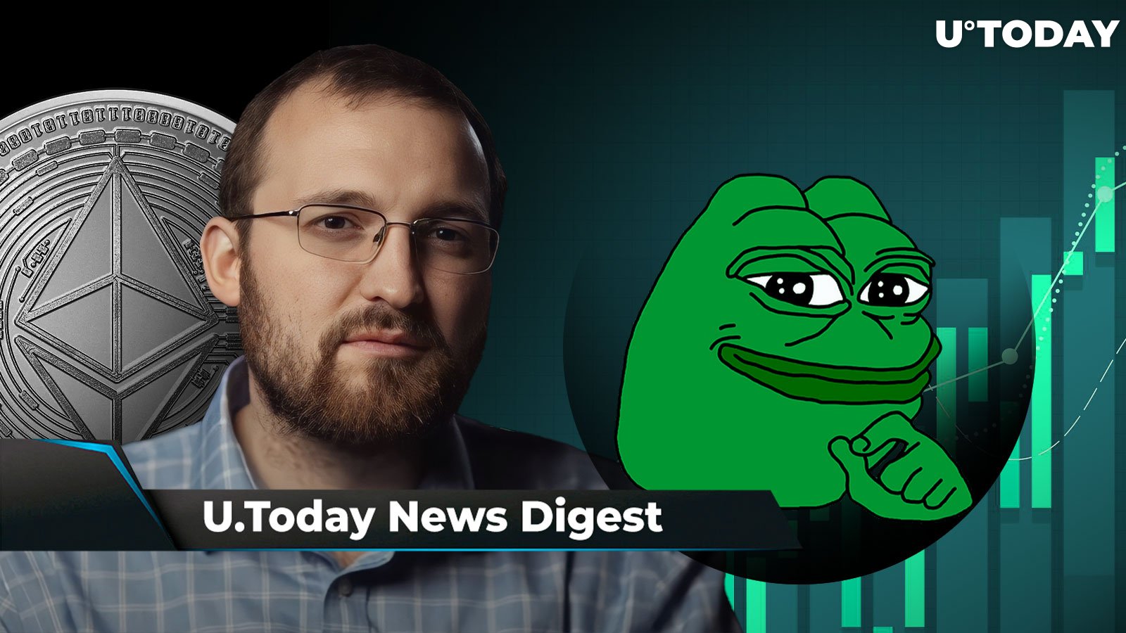 PEPE Beats SHIB in Trading Volume, Cardano's Hoskinson Built 'Nothing' for Ethereum, John Deaton Reacts to Coinbase's Response to SEC: Crypto News Digest by U.Today