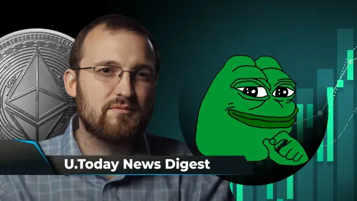 PEPE Beats SHIB in Trading Volume, Cardano's Hoskinson Built 'Nothing' for Ethereum, John Deaton Reacts to Coinbase's Response to SEC: Crypto News Digest by U.Today