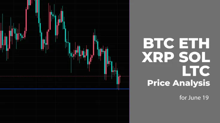 BTC, ETH, XRP, SOL and LTC Price Analysis for June 19