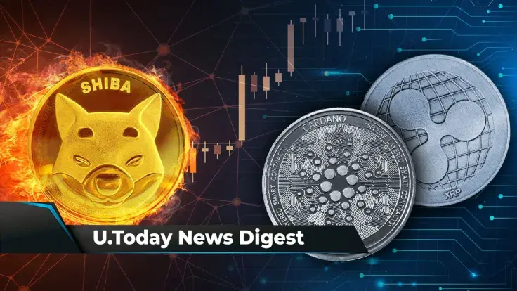 SHIB Burns Jump 550%, Santiment Calls to Keep Eye on XRP and ADA, SHIB Army Receives Warning as Fake SHIB 2.0 Gets Exposed: Crypto News Digest by U.Today