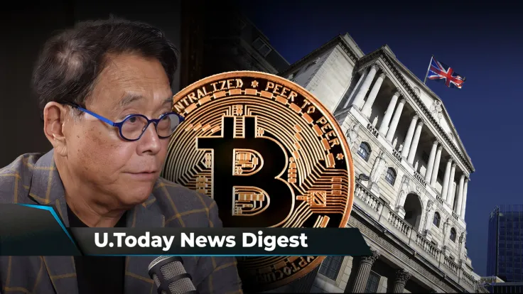 Ripple CTO Names Deadline for Lawsuit Ruling, 'Rich Dad' Author Gives BTC New Prediction, Bank of England Head Slams Bitcoin: Crypto News Digest by U.Today