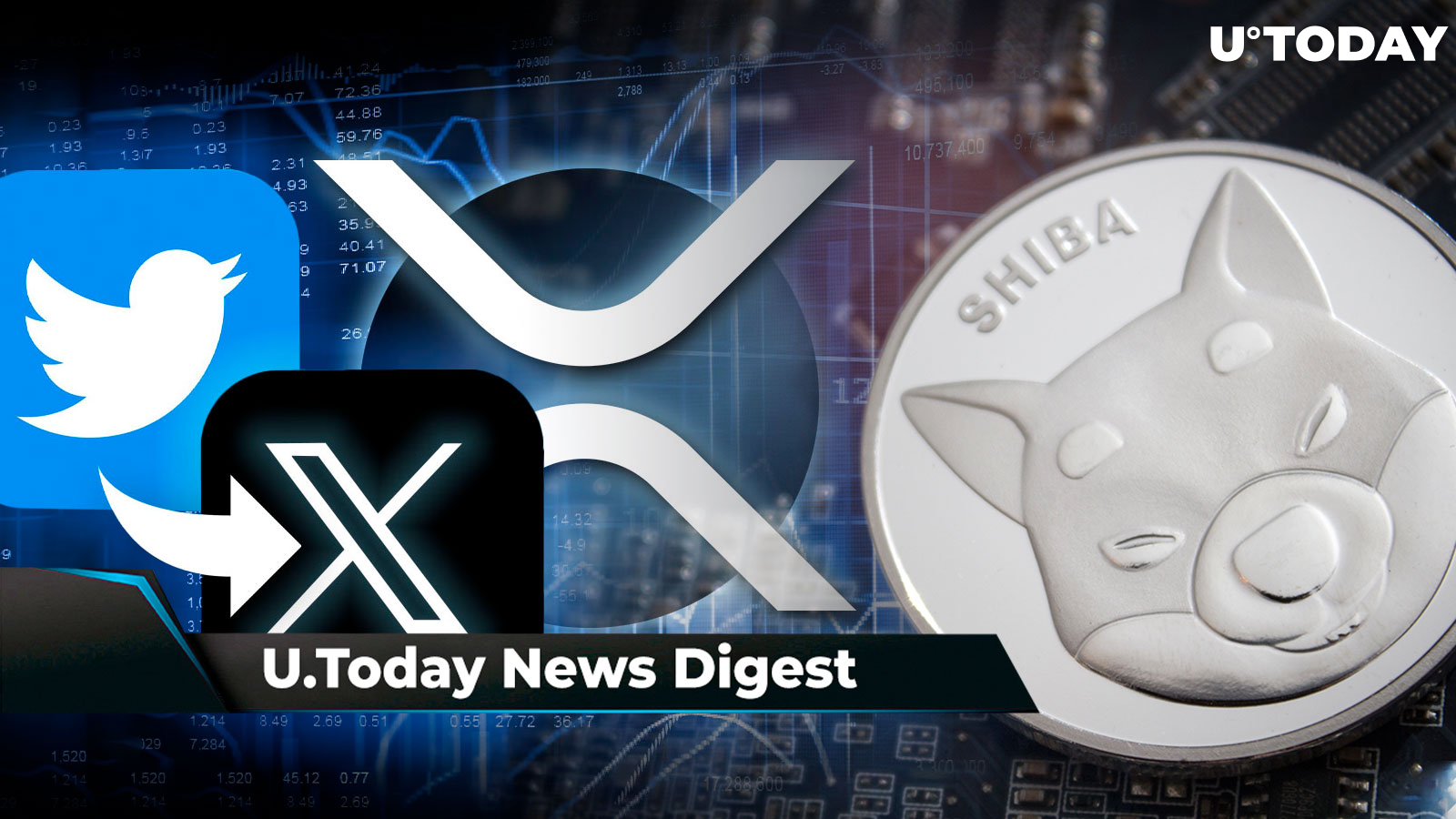 XRP Now Oversold, Big News May Be Coming for Shiba Inu, XRP Army Fascinated by New Twitter 'X' Logo: Crypto News Digest by U.Today