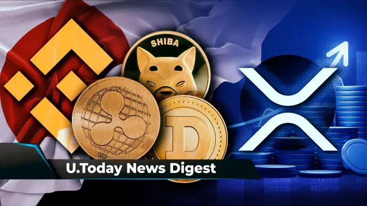 1 Billion XRP Released From Escrow; XRP, SHIB, DOGE Listed on Binance Japan; XRP on Verge of Breaking Important Support Level: Crypto News Digest by U.Today