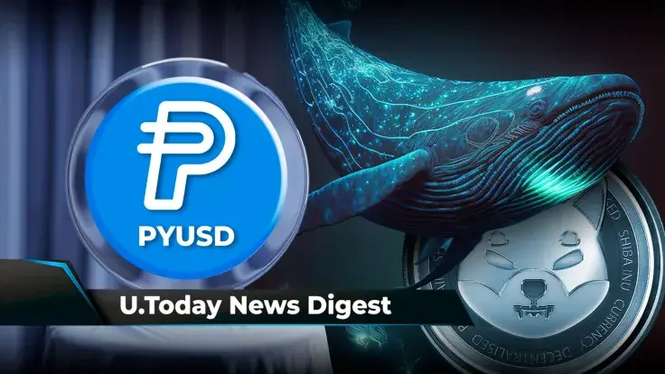 PayPal Launches Its Own Stablecoin, Dogecoin Creator Reacts to DOGE in New Futurama Season, SHIB Whales Buy 11 Trillion SHIB in 2 Days: Crypto News Digest by U.Today