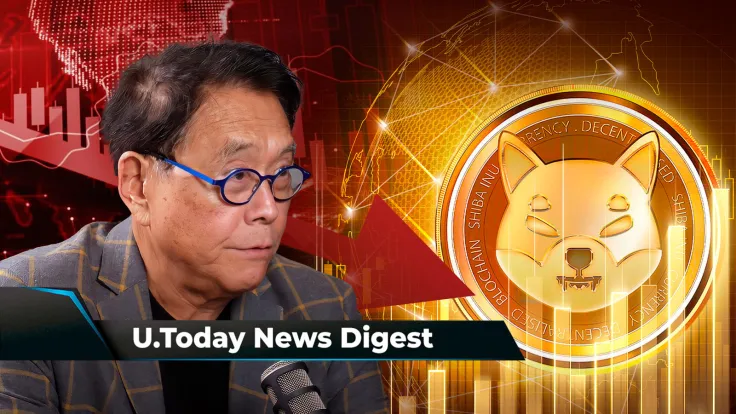 'Rich Dad Poor Dad' Author Kiyosaki Predicts Market Crash, Ripple President Makes Big Statement at Paris Blockchain Week, SHIB Sets Brand New Record: Crypto News Digest by U.Today