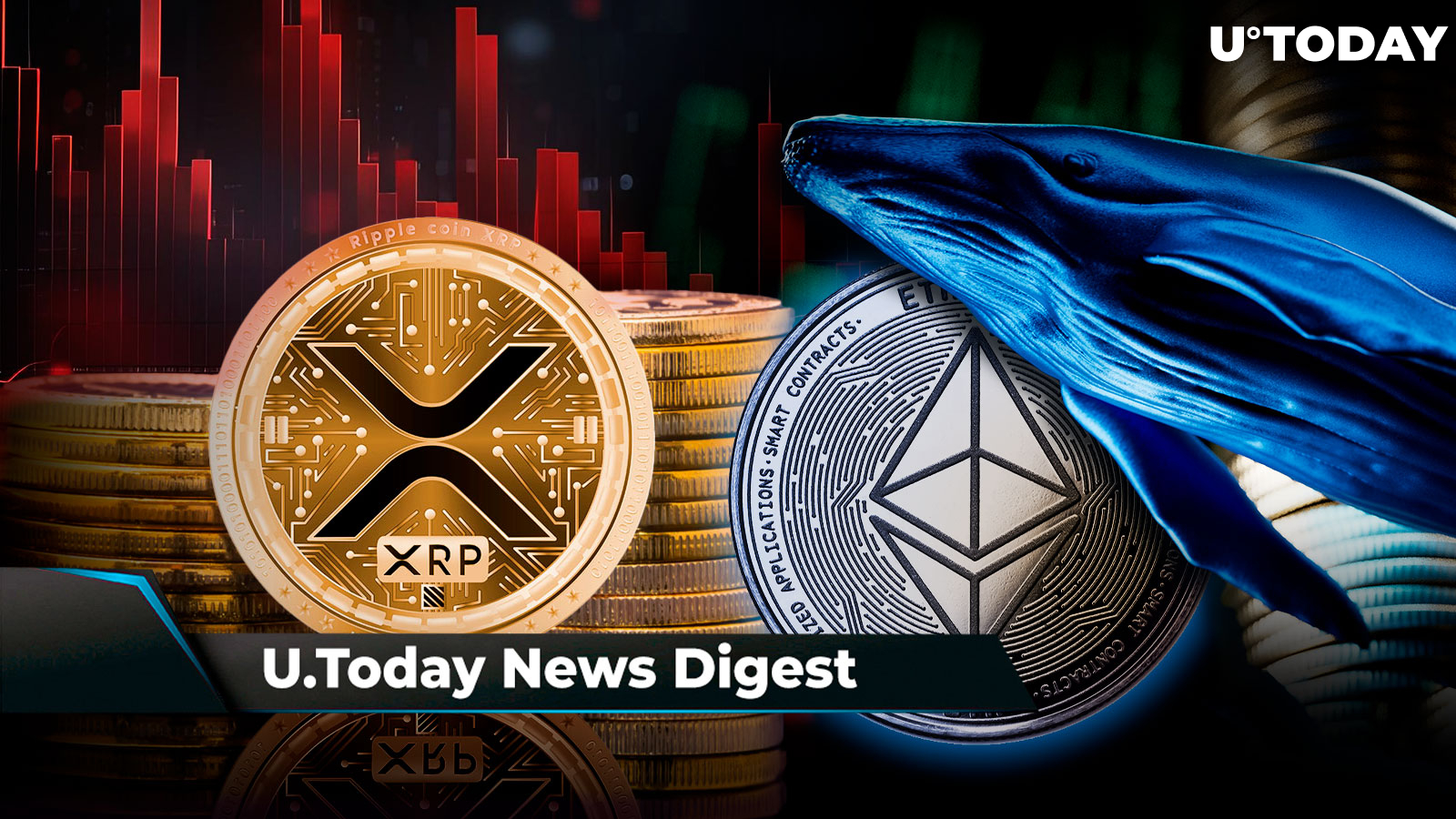 XRP Plummets Dramatically, SHIB Might See Shocking Reversal, Massive ETH Whale Continues to Sell: Crypto News Digest by U.Today