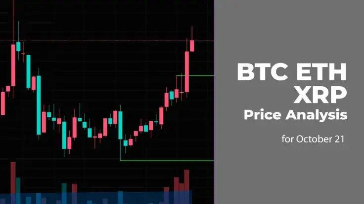 BTC, ETH and XRP Price Analysis for October 21