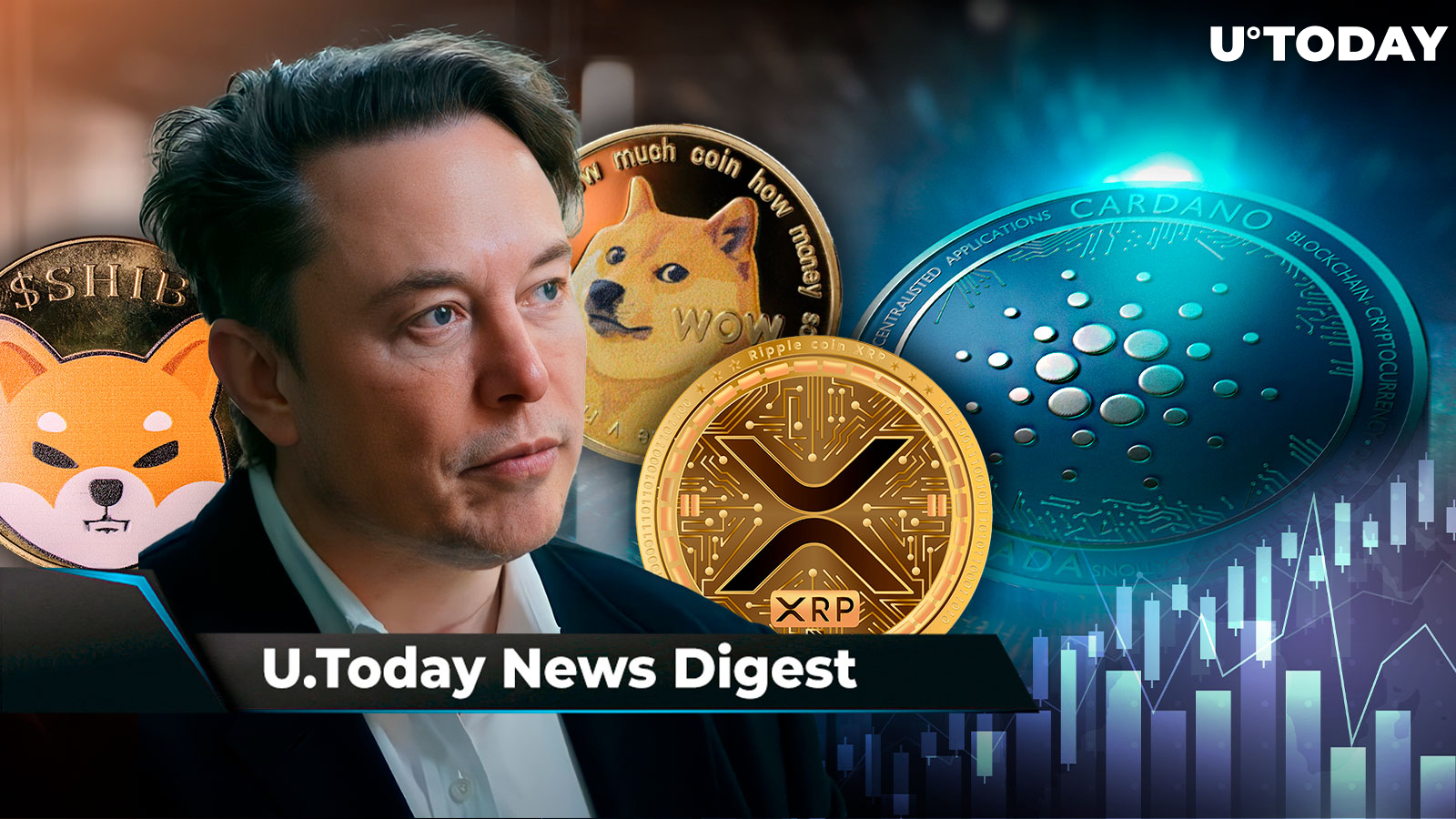 Elon Musk Triggers Reaction of DOGE, SHIB, XRP Armies; BTC Bulls Receive Warning from Peter Brandt, ADA Eyes 2,448% Surge Per This Prediction: Crypto News Digest by U.Today