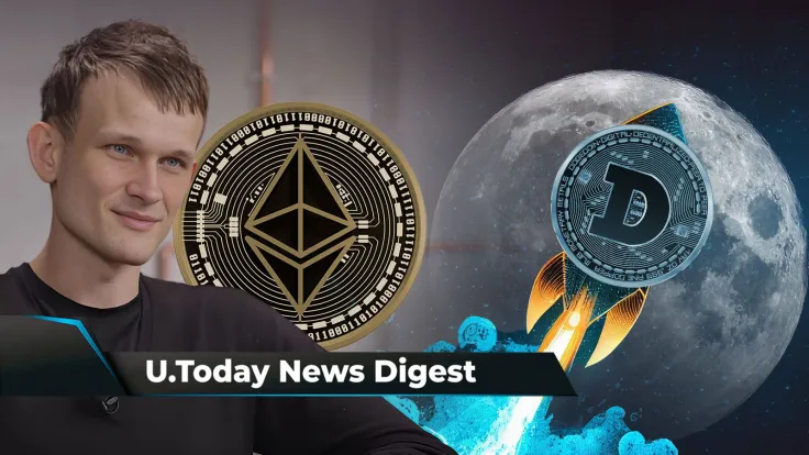 Pro-XRP Lawyer Wants to Testify at Crypto Hearing, 635 Million DOGE on Move Ahead of DOGE-1 Lunar Mission, Vitalik Buterin Sets Ambitious Target for L2s: Crypto News Digest by U.Today
