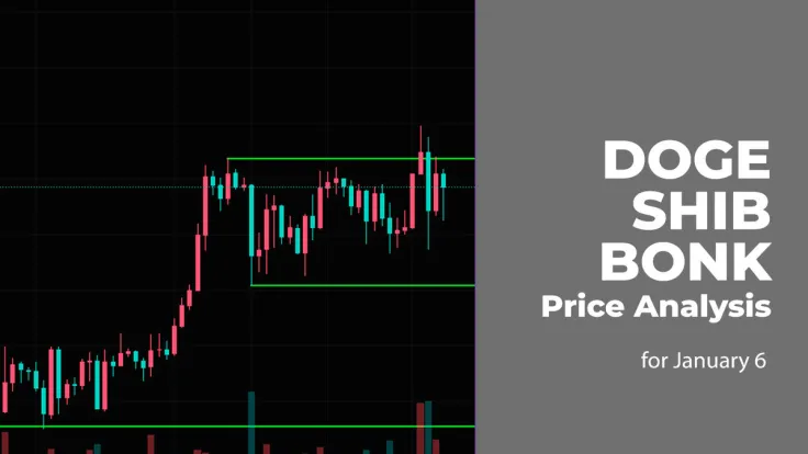 DOGE, SHIB and BONK Price Analysis for January 6