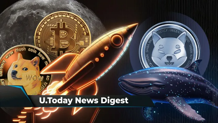 DOGE and BTC Head to Literal Moon, Bitcoin Made History With This Bullish Pattern, 546 Billion SHIB Withdrawn from Binance: Crypto News Digest by U.Today
