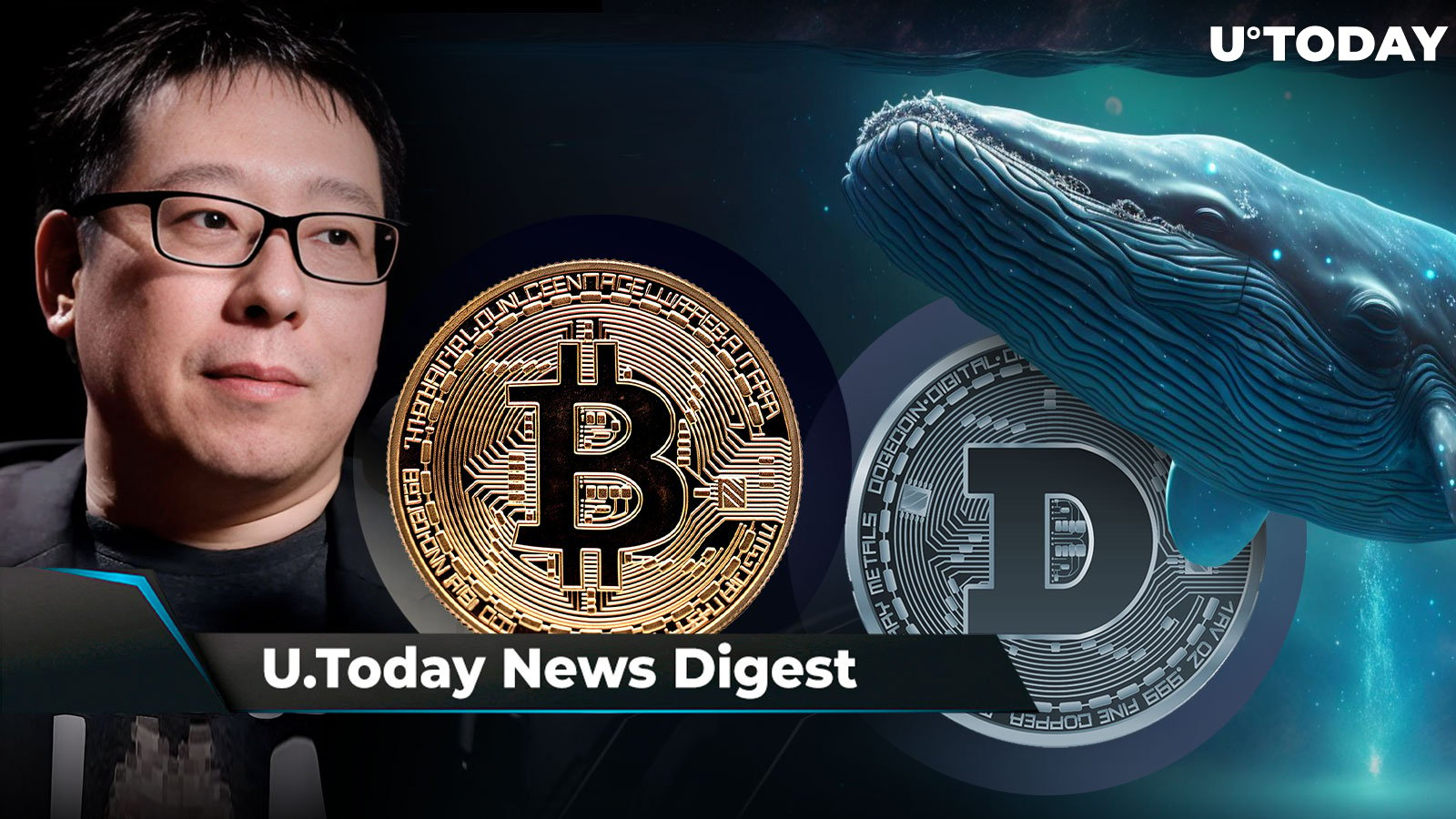 Samson Mow Issues Ultra-Bullish Bitcoin Statement, Dogecoin Whale Moves 332.9 Million DOGE to Binance, Michaël van de Poppe Predicts Bullish Breakout for ETH: Crypto News Digest by U.Today