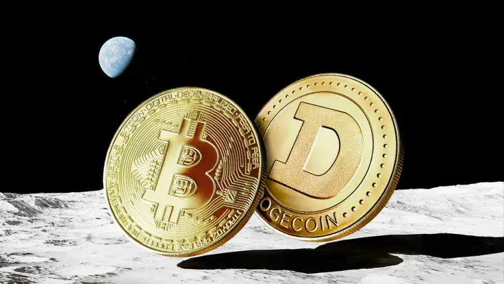 Dogecoin and Bitcoin Head to Moon With Epic Rocket Launch Today