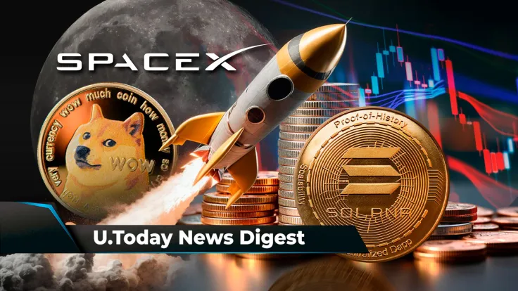 SpaceX Accepts DOGE Payment for Rescheduling DOGE-1 Lunar Mission, Solana's Fall Explained, Shytoshi Kusama Hints at 'Something About SHIB': Crypto News Digest by U.Today