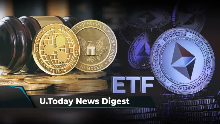 Here's Next Key Deadline in Ripple v. SEC Case, Bloomberg Expert Doubts Ethereum ETF Launch in March, Tron Founder Makes Mystery $500 Million Transfer: Crypto News Digest by U.Today