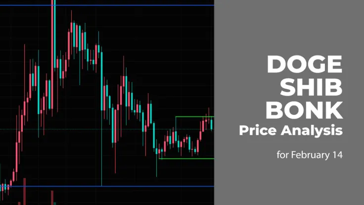 DOGE, SHIB and BONK Price Prediction for February 14