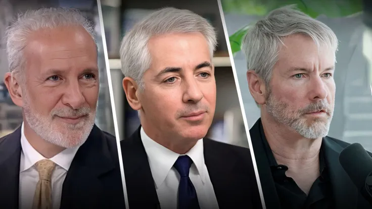 Peter Schiff Warns Bill Ackman About Bitcoin in Counterargument to Michael Saylor