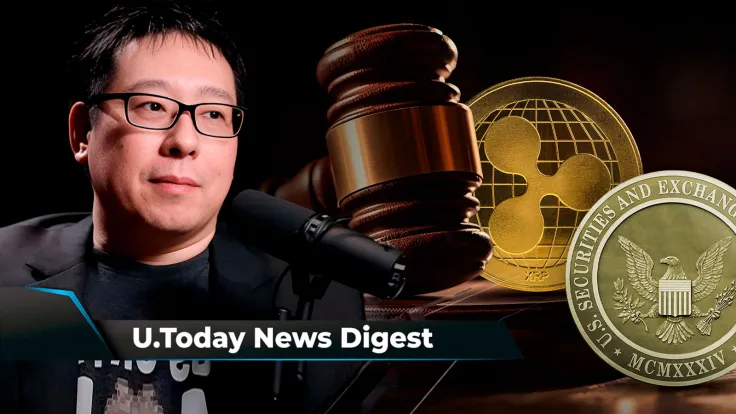 Samson Mow Warns of Imminent Altcoin Crash, Ripple's Legal Fight with SEC Gears Up With New Deadlines, Craig Wright Not Satoshi Nakamoto, UK Court Rules: Crypto News Digest by U.Today