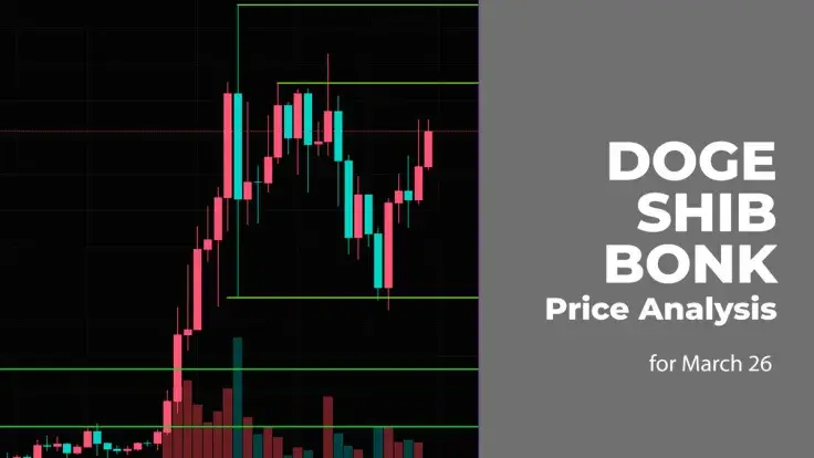 DOGE, SHIB and BONK Price Prediction for March 26