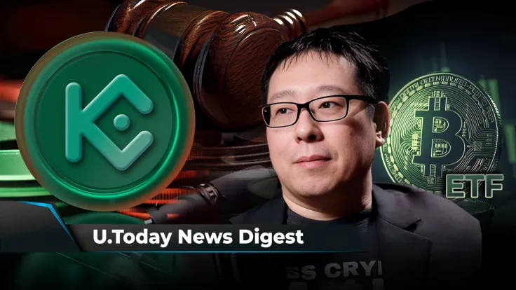 KuCoin and Its Founders Hit With Criminal Charges in U.S., Samson Mow Makes Bold Bitcoin ETF Prediction for This Week, SHIB Braces for Ultra Bullish Breakout: Crypto News Digest by U.Today