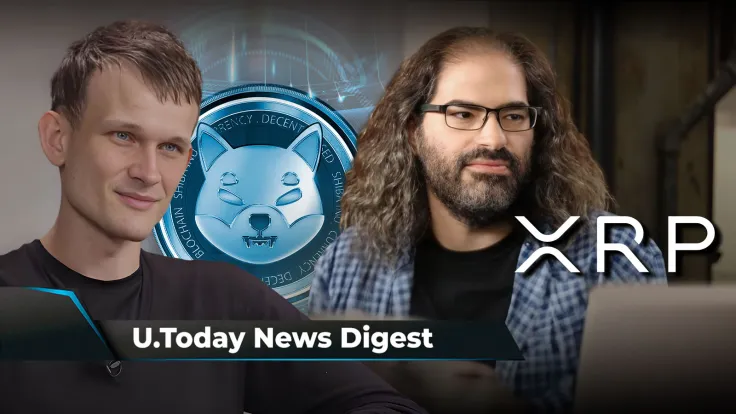 Vitalik Buterin Makes Unexpected SHIB Post, Shiba Inu Lead Kusama Replies; Ripple CTO Says It's 'Nearly Impossible' to Avoid Selling XRP: Crypto News Digest by U.Today
