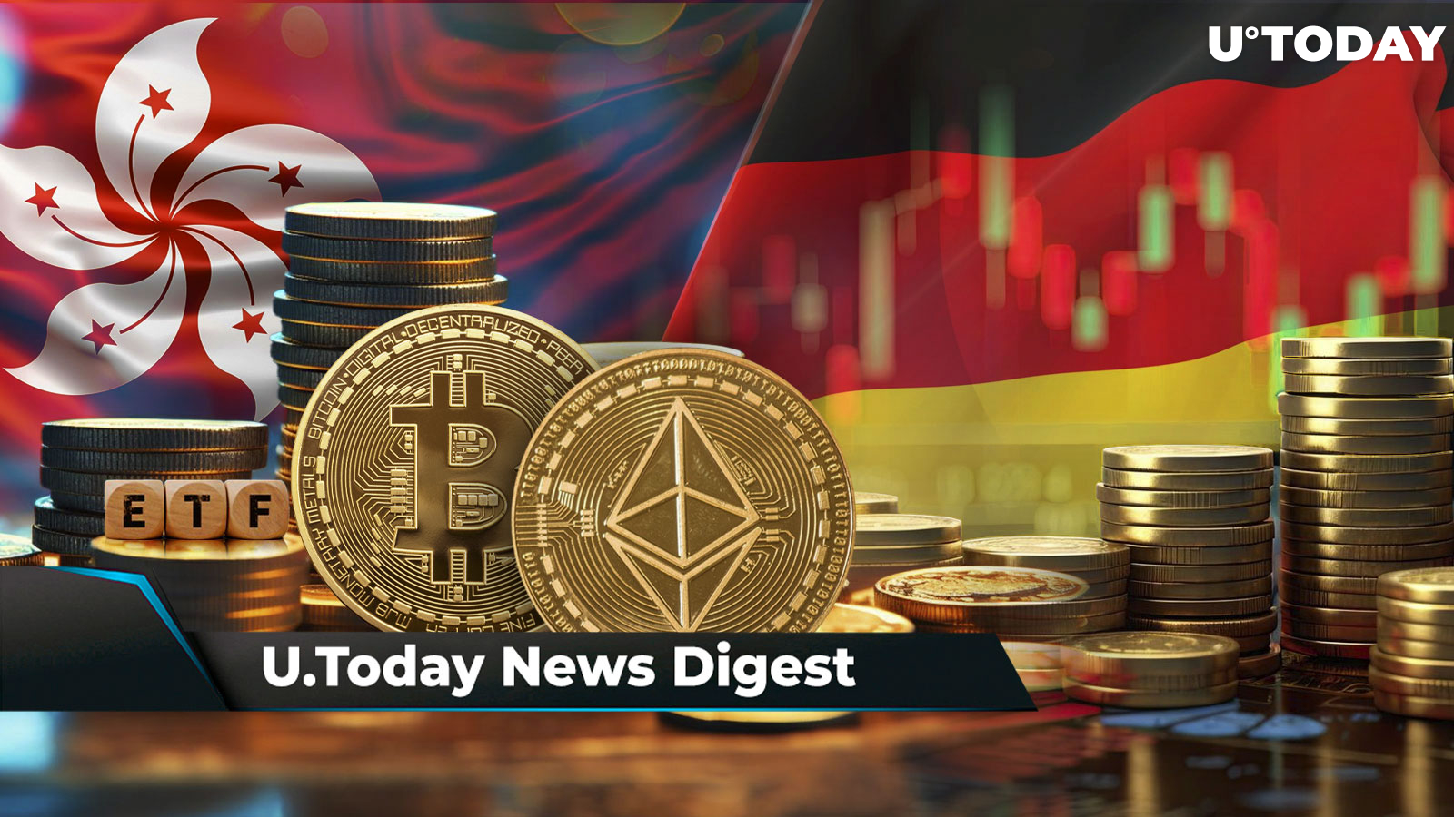 Bitcoin and Ethereum ETFs Approved in Hong Kong, Germany's Major Federal Bank Embraces Crypto for Institutional Players: Crypto News Digest by U.Today