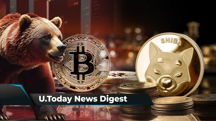 This Indicator Might Signal Start of Major BTC Price Downturn, Shiba Inu at Crossroads, 74 Million XRP Mysteriously Shifted to Wallets: Crypto News Digest by U.Today