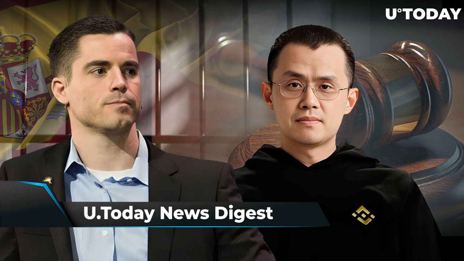 'Bitcoin Jesus' Roger Ver Arrested in Spain, Former Binance CEO CZ Sentenced to Months in Prison, XRP Advocate Exposes Key SEC Weakness: Crypto News Digest by U.Today